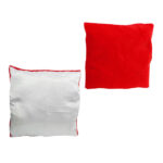 כרית ריבוע/לב אדום פרווה עם תמונה אישית לפי בחירתכם