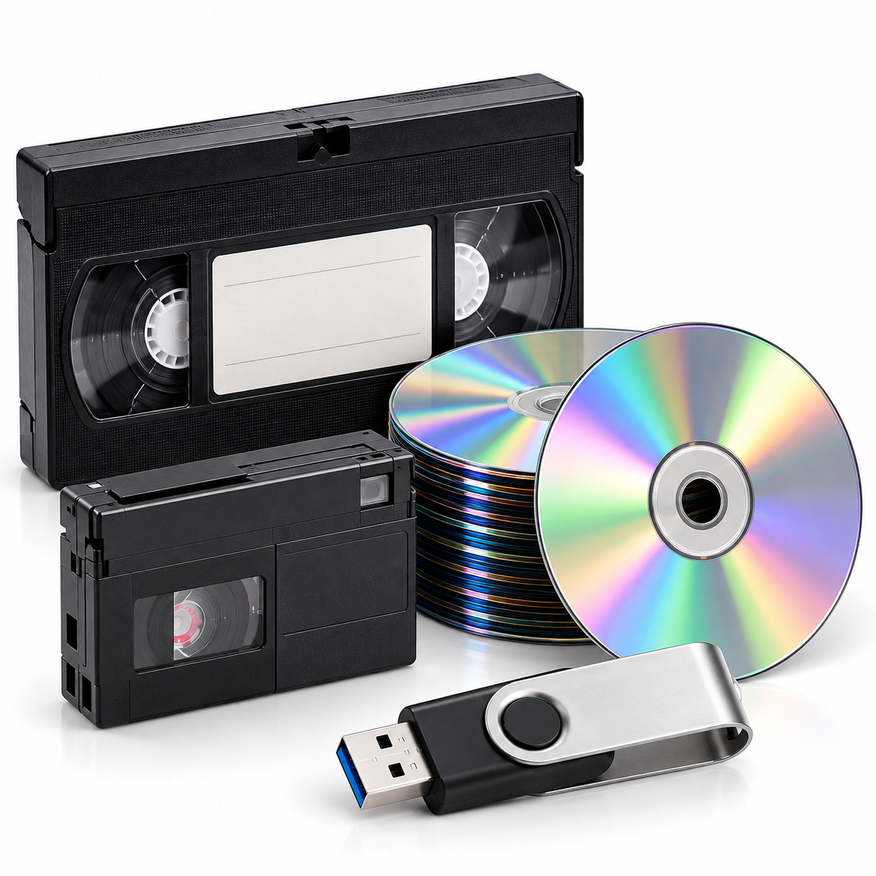 המרת קלטות MiniDV ,VHS ו-DVD ל-MP4