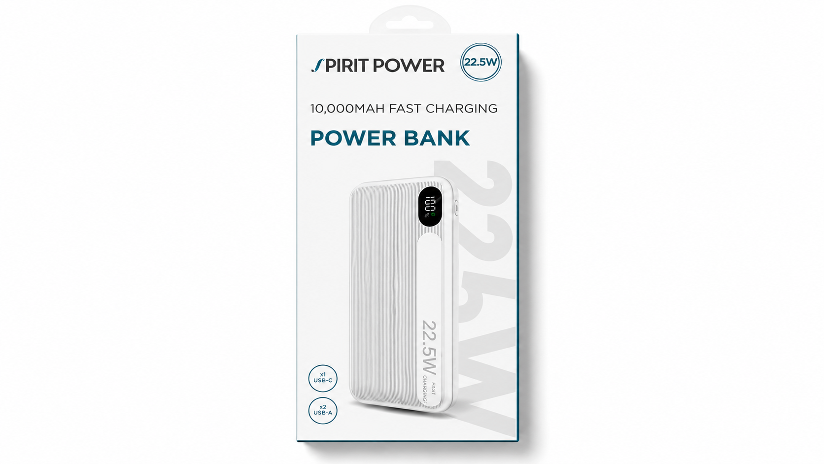 סוללת גיבוי Spirit Power Power Bank 10,000mAh 22.5W