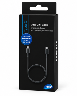 כבל Samsung מקורי USB-C ל-USB-C Type-C – טעינה והעברת נתונים
