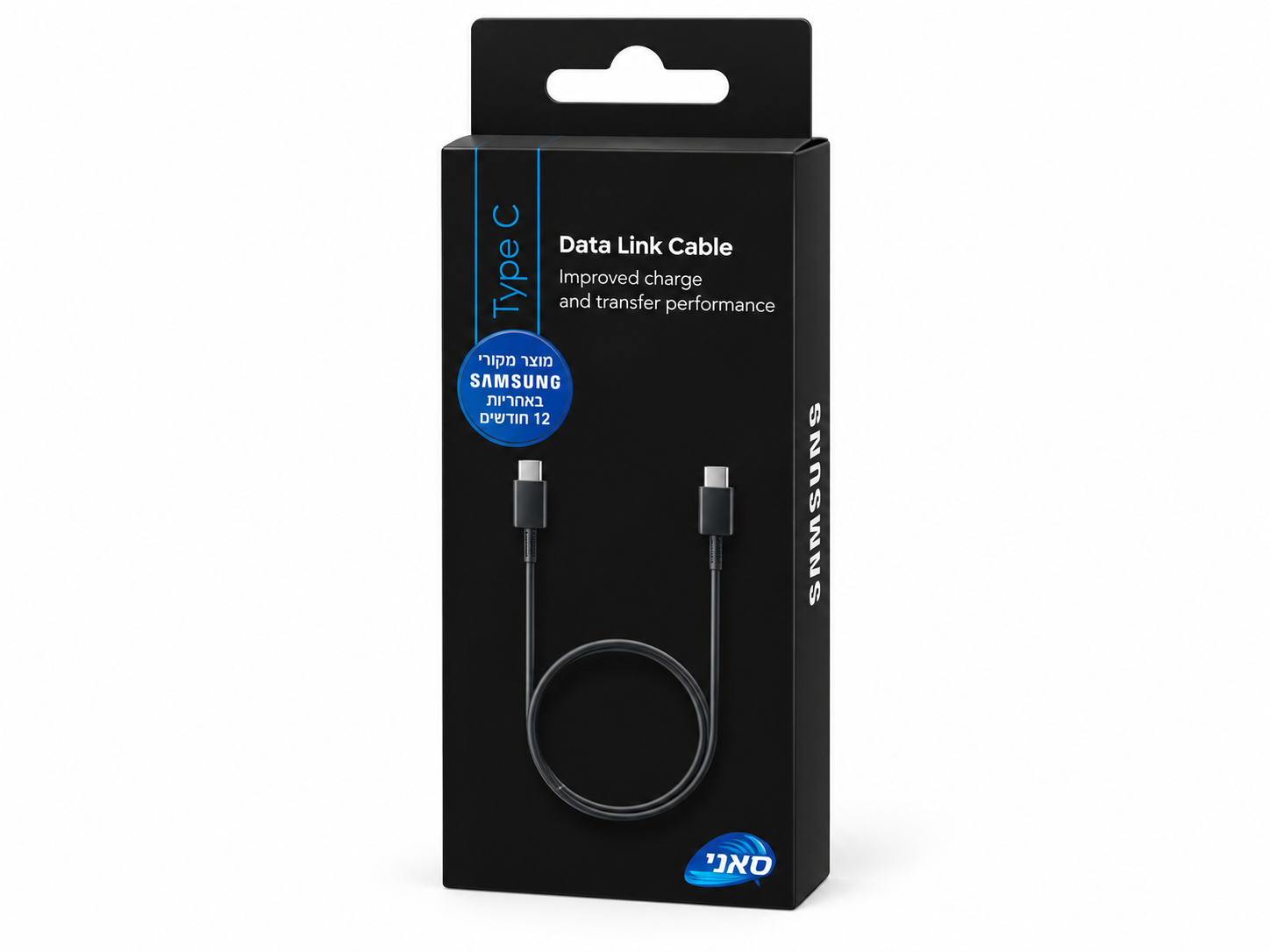 כבל Samsung מקורי USB-C ל-USB-C Type-C – טעינה והעברת נתונים