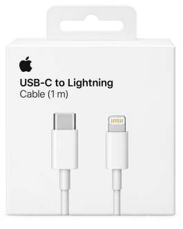 כבל Apple מקורי USB-C ל-Lightning לאייפון – 1 מטר