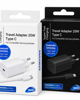 מטען Samsung מקורי 25W USB-C כולל כבל – טעינה מהירה