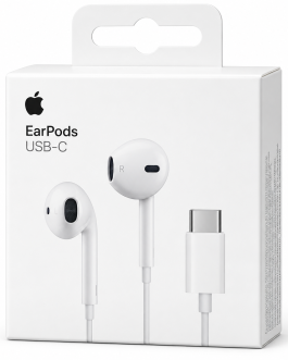 אוזניות Apple EarPods USB-C מקוריות – אוזניות חוטיות לאייפון עם חיבור Type-C
